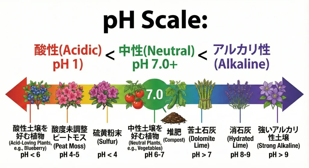 酸性土壌の原因と見分け方